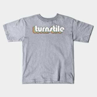 Turnstile / Rainbow Vintage Kids T-Shirt